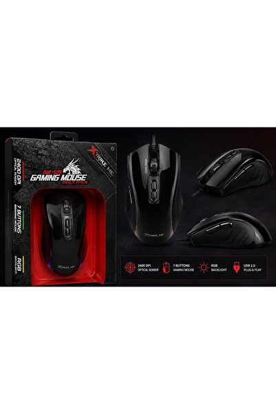XTRIKE ME Gaming Mouse GM-509 – 2400 DPI, RGB Backlight, 7 Buttons, Optical S...