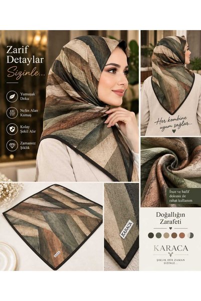 Karaca Dijital Baskılı Twill Eşarp