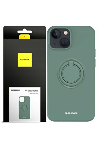 spacecase Inel de silicon iPhone 13 Mini verde închis