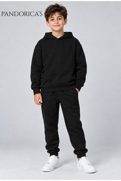 PANDORICA Unisex Kids' Hooded Sweatshirt and Sweatpants Two-Piece Set – Relax...