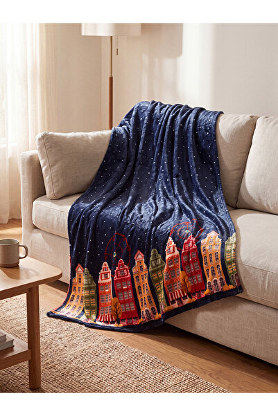 LC Waikiki Quality Pieces from Çelebi Store Embroidered Tv Blanket 100X150 cm