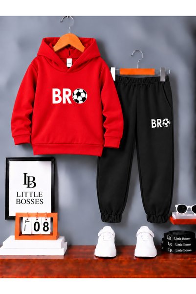 LB little bosses طقم رياضي شتوي للأطفال للجنسين. (توب برو)