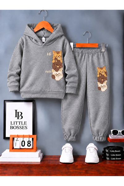 LB little bosses Winter Children's Tracksuit Unisex (Cats)