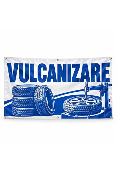 ShopPrint Banner vulcanizare – model clasic, 100x50 cm, frontlit cu tiv și capse