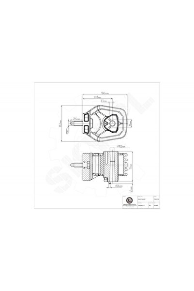 ESEN SKV Suport motor Mercedes-Benz Clasa A Clasa B, față 1692401017
