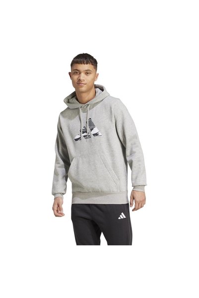 adidas Ανδρικό Φούτερ Φλις με Κουκούλα και Σχέδιο Παραλλαγής, Μέγεθος M