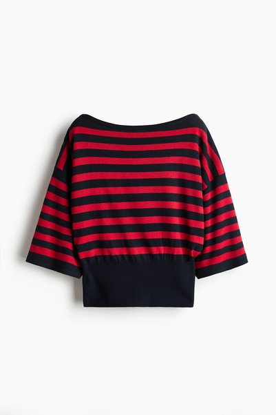 H&M Kayık Yakalı Triko Üst