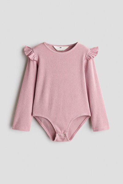 H&M Ribanalı ve Fırfırlı Body