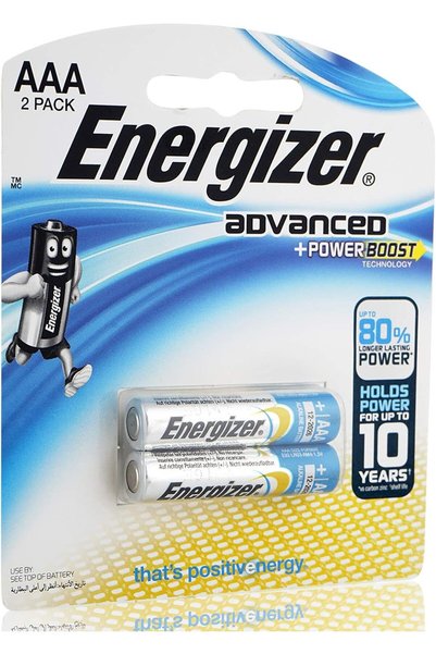 Energizer AAA X92Rp2 Pb Batteries - 2 Pieces