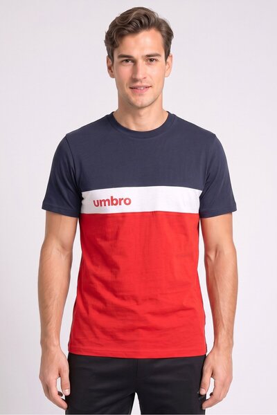 UMBRO Men Sportswear Fit Short Sleeve Outdoor T-Shirt, Multicolor