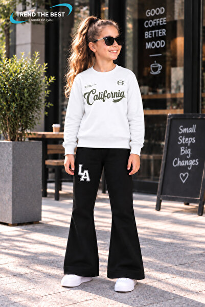 TREND THE BEST Trendin En İyisi Winter, Spring, and Autumn Girls' Black Spani...