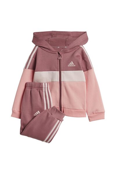 adidas Τιβέριο Σετ Φόρμας Φλις με 3 Ρίγες και Χρωματικά Μπλοκ για Μωρά 74