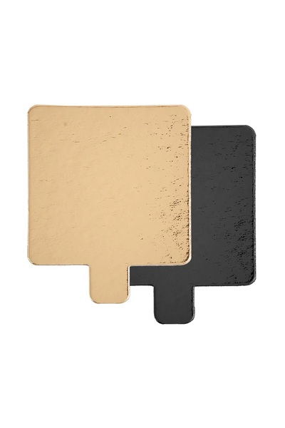 OEM SINGLE DOOR WITH HANDLE RECTANGULAR WITH 2 SIDES GILDED/BLACK, 8X8 CM, 2 ...