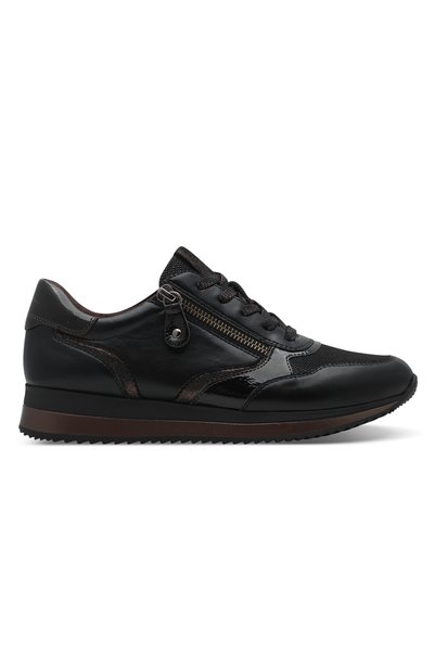 Jana Softline Vegan Sneaker 8-23774-43 095 ΜΑΥΡΟ/ΜΠΡΟΝΖΕ