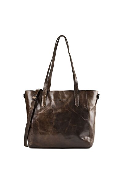 Greenburry Geantă de umăr Newport din piele naturală, 33 cm, compartiment pen...