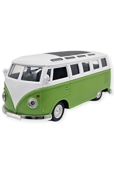 Lisinya Pull and Drop Classic T1 Vosvos Minibus Toy Car - 14 cm Nostalgic Hip...