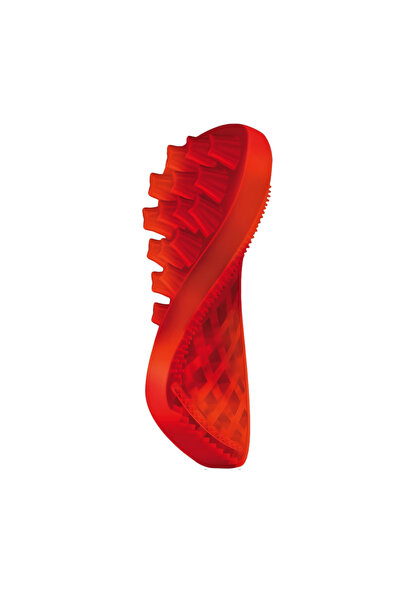 Generic Brand Pet+Me Firm Silicone Brush For Longhair Dog(Red)