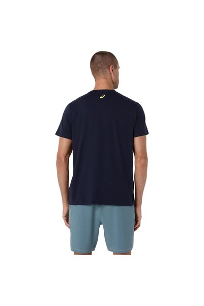 Asics COURT CORE GRAPHIC TEE Erkek Energy Aqua Kısa Kollu Tshirt 2041A355-401