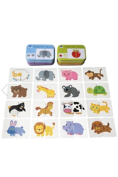 OEM Montessori educational set with 2 matching puzzles: Fruits and Vegetables...