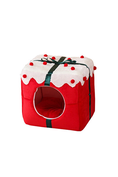 Generic Brand Seasopet Christmas Cat House 35X35Cm