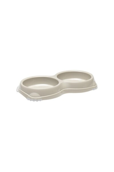 Moderna Double Smarty Bowl26.5 X 13.5 X 3.4 Cm-2X200Ml-Grey