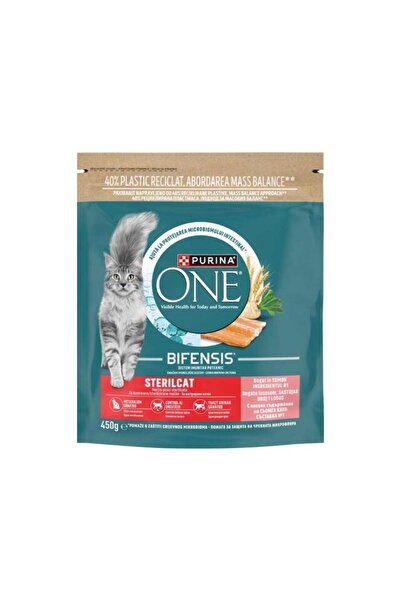 Purina One Sterilcat, Cu Somon Si Grau, Hrana Uscata Pentru Pisici, 450G