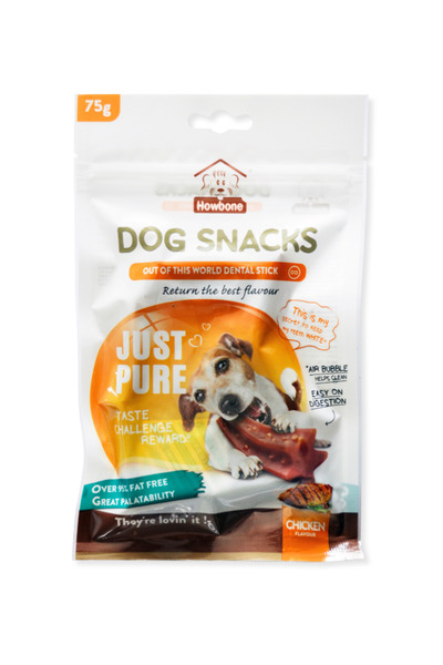 Howbone Dental Stick - Dog Snack 75G - Chicken Flavour