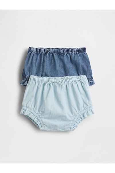 GAP Bebek Mavi Denim Şort (2'li)