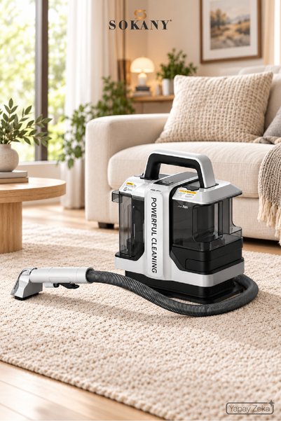 SOKANY 1800 W Portatif Halı ve Koltuk Yıkama Makinesi – Çok Başlıklı, 1,08 L SK-13065