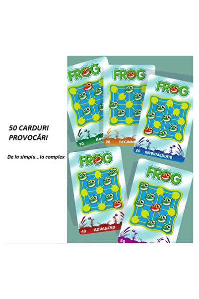 SIPEDO Joc logic Broasca Junior, Broaște, joc de familie, copii 6 ani+, joc de societate, educație prin joacă, grădiniță, școală, dezvoltarea răbdării de răzvrățire, orientare spațială