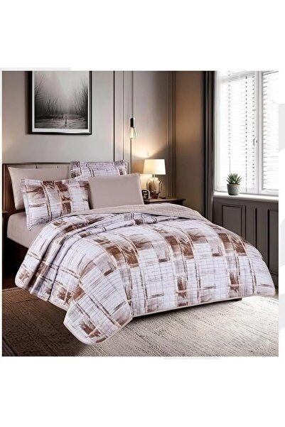 GENERAL HAPPYMOON Floral Comforter Set King Size 4-Piece, 170x230 cm Quilted ...