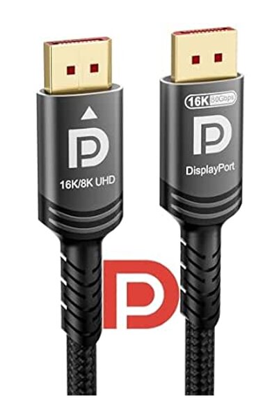 GENERAL كابل يو بي لوكر 80 جيجابت في الثانية من نوع DisplayPort 2.1 بطول 10 أ...