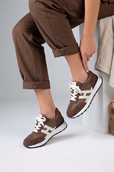 Ewoll Velon Foam Sole Orthopedic Imported Women's Sports Shoes Brown