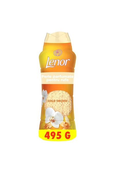 lenor Perle parfumate pentru rufe Gold Orchid & Vanilla, 495 g, parfum nonsto...