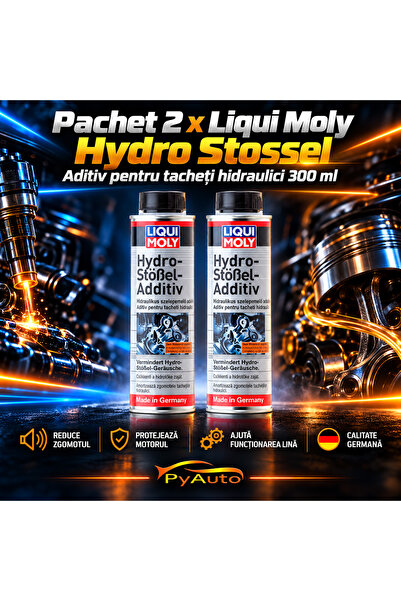 PyAuto Pachet 2 x Aditiv Ulei Liqui Moly Hydro Stossel 300 ml - Solutie Zgomo...