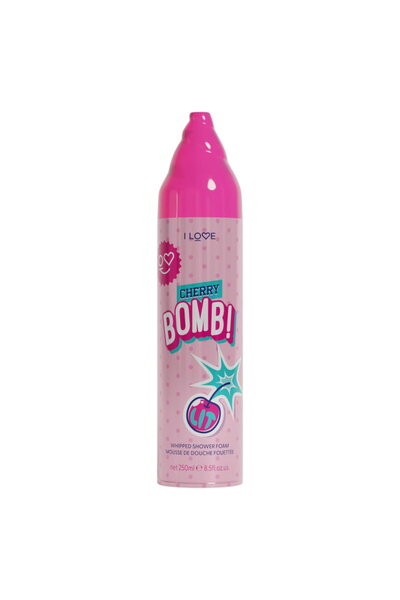 I Love , Cherry Bomb, Vegan, Spumă de duș, 250 ml