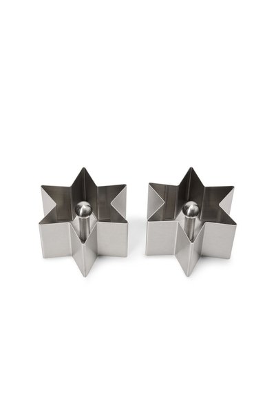 Tchibo 2 Pcs Molds For Appetizers And Dessert, Silver