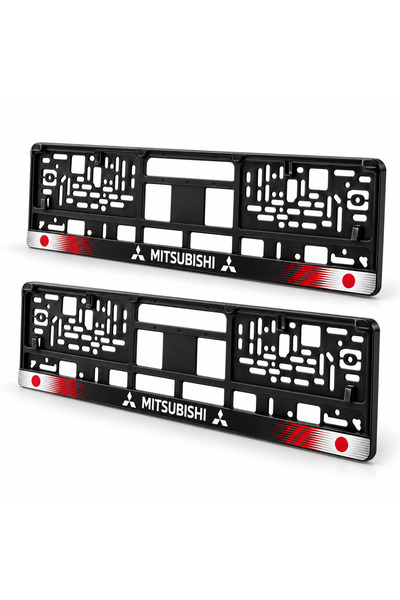 Autohelix MSA Set de 2 piese, suport personalizat pentru plăcuța de înmatriculare Mitsubishi, HLX-1