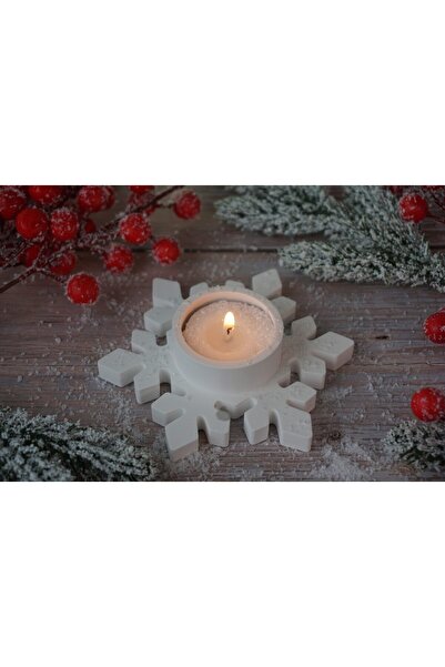OEM Fulg de nea din ceramica alba turnata manual si ars in cuptor,Handmade,Fu...