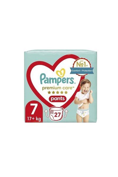 Pampers Premium Care Αρ. 7 (17+kg) Πάνες Μωρού, 27 τεμάχια