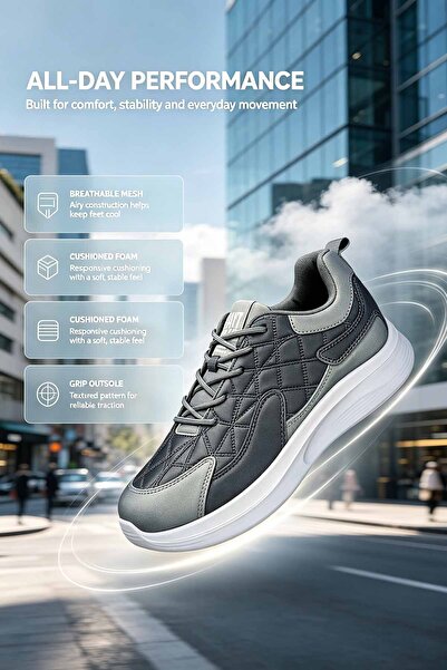 Amity Footwear KSA أحذية رياضية حضرية للرجال – نعل خارجي مانع للانزلاق بنمط م...