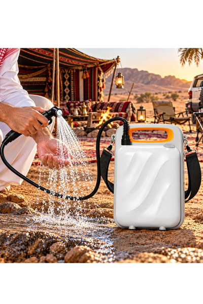 Generic Brand Portable Rechargeable Water Sprayer & Pump,5L Capacity 6.8W Power,1.5M Hose USB Charging with Shoulder Strap for Camping, Travel, Outdoor