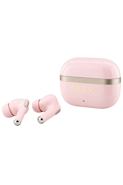 Guess Casti In-Ear TWS Glossy Gold Line, Bluetooth, Roz