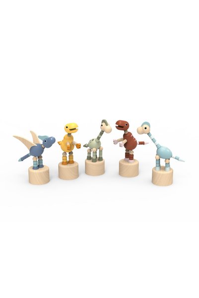 Speedy Monkey Jucarie din lemn - Dinozaur dansator,