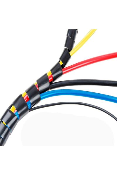 TERRIFI Spiral Cable Wrap 10 M, 1/2 Inch PE Wire Organizer Sleeve for Compute...