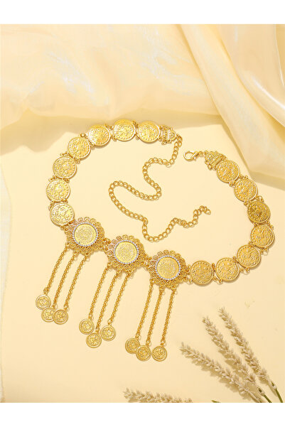 Take Two By Styli Coin Charm Metal Waist Chain