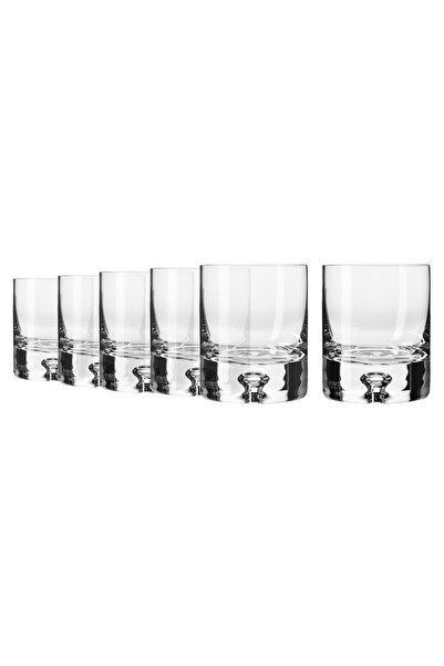 Krosno Set of 6 whiskey glasses, crystalline glass, 250 ml, "Legend" -