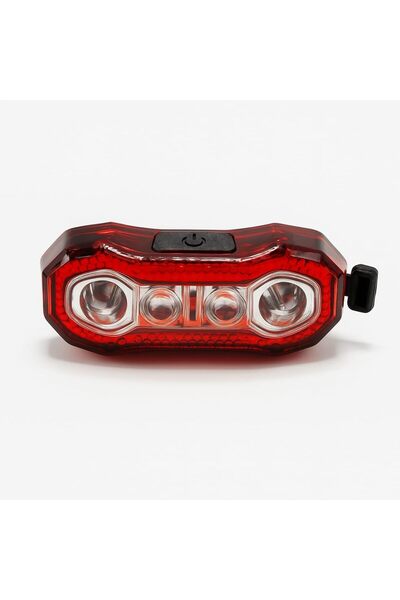 FUKUKAWA HJ-037 4 SMD LED Super Bright Bicycle Taillight | USB Rechargeable R...
