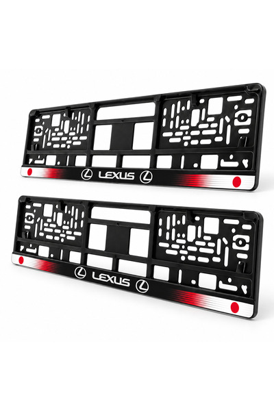 Autohelix MSA Set de 2 piese, suport personalizat pentru plăcuța de înmatriculare Lexus, HLX-1