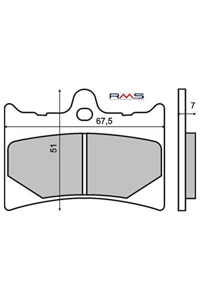 RMS Organic brake pads Aprilia RS 125cc